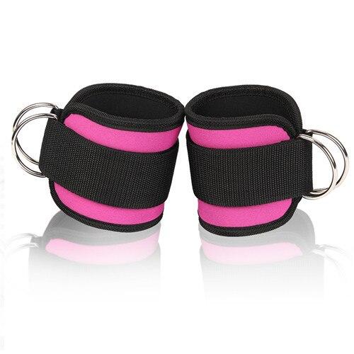 1 Pair Ankle Cuffs D-ring Ankle Strap for Cable Machines and Resistance Bands  for Weight Lifting Leg Gym Stretch Workout