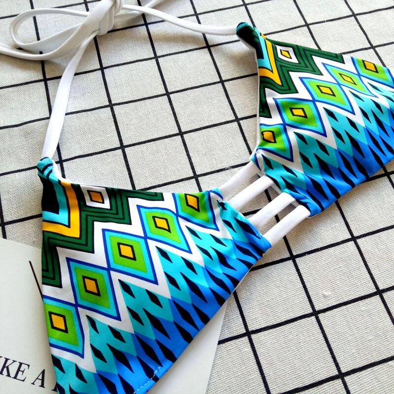 Bikini Top Brazilian Swimwear Women Indoor Swimsuit Push Up Swim Bra Solid Pad Sexy Halter May Female Beach Bathing Suits 2019