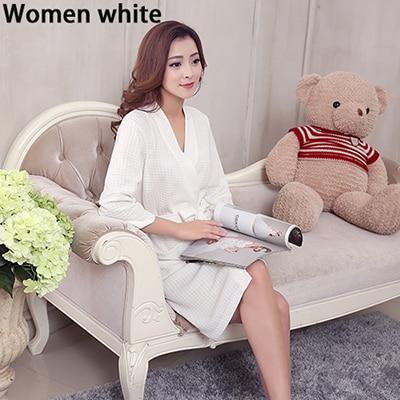 Lovers Summer Water Absorption Fashion Towel Bath Robe Men Sexy Kimono Waffle Bathrobe Mens Plus Size Dressing Gown Male Robes