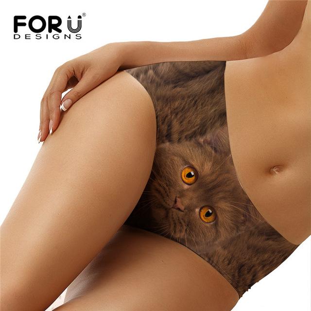 FORUDESIGNS Womens Swimming Shorts Bikini Bottoms Cute Dog Cat Print Tankini Swimsuits Swimsuits Separate Swimwear Shorts Women