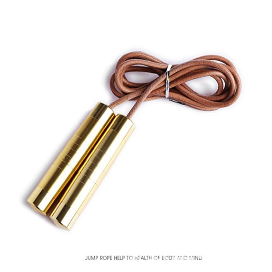 YINGTOUMAN Cowhide Rope Skipping Weight Skip Ropes Single Aluminum Handle High Speed Bearing Jump Rope Fitness Equipment Rope