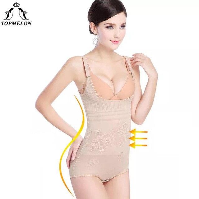 TOPMELON Modeling Strap Corset Bodysuit Body Shaper Waist Trainer Slim Shapewear Butt Lifter Underbust Floral Lace Shaper