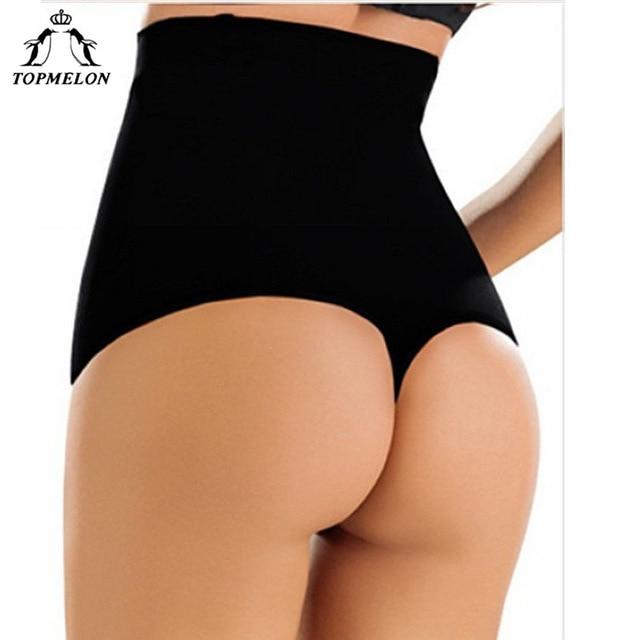 TOPMELON Control Pants Waist Trainer Butt Lifter Slimming Underwear Women High Waist Panties Thong Panty Lace Shapwear Lingerie
