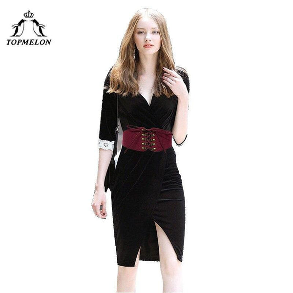 TOPMELON Belly Slimming Belt Modeling Strap Steampunk Accessories Tummy Control Gothic Leather Rivet Lace Up Corset Belts
