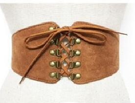 TOPMELON Belly Slimming Belt Modeling Strap Steampunk Accessories Tummy Control Gothic Leather Rivet Lace Up Corset Belts