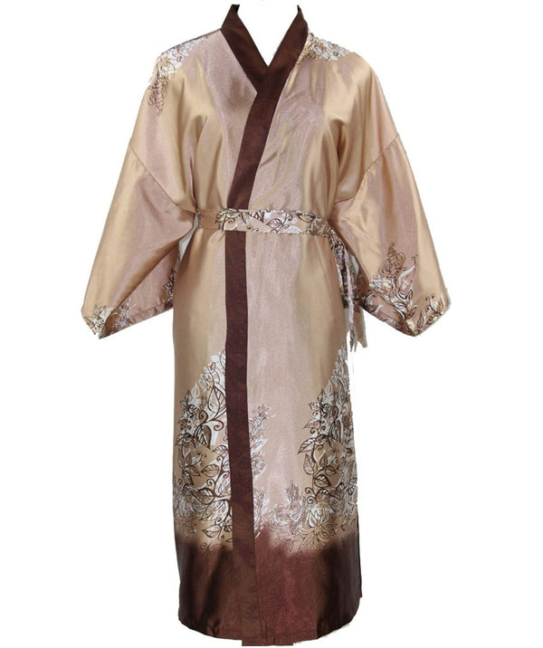 New Arrival Novelty Male Silk Long Robe Chinese Men Rayon Nightgown Kimono Bath Gown Unisex Casual Sleepwear One Size NM025