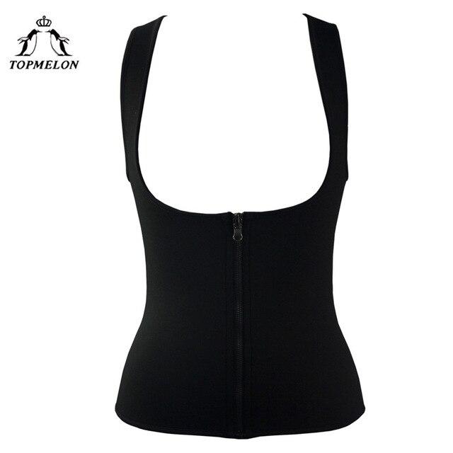 TOPMELON Latex Waist Trainer Modeling Strap Belly Slimming Sheath Body Shaper Shapewear Slimming Belt Zipper Work Out Corset