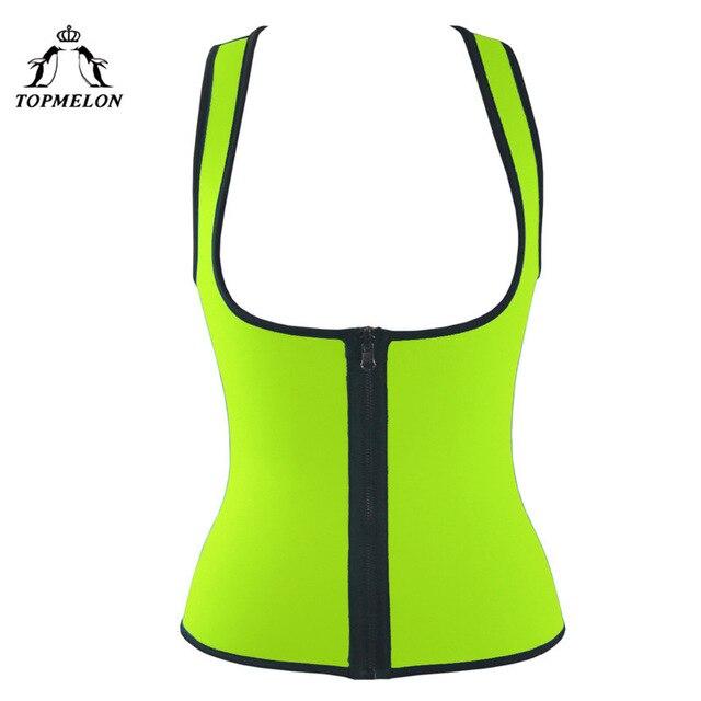 TOPMELON Latex Waist Trainer Modeling Strap Belly Slimming Sheath Body Shaper Shapewear Slimming Belt Zipper Work Out Corset