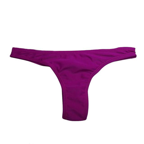Vertvie Women Bikini Bottom Two-piece Separates Summer Beach Bathing Suits Swimwear Swim Shorts Female Briefs Cut Out Thong