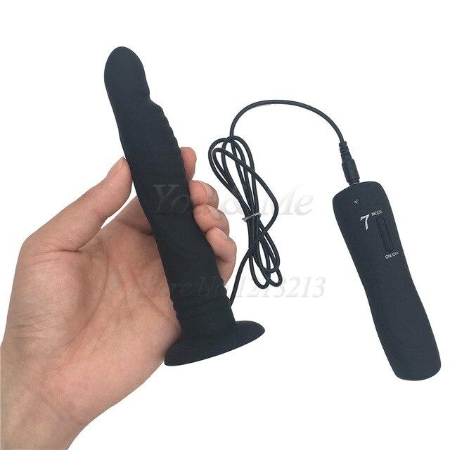7 Speeds Realistic Big Dildo Vibrator for Women Silicone Strap on Huge Dildo Suction Cup Anal Vibrators Butt Plug Adult Sex Toys