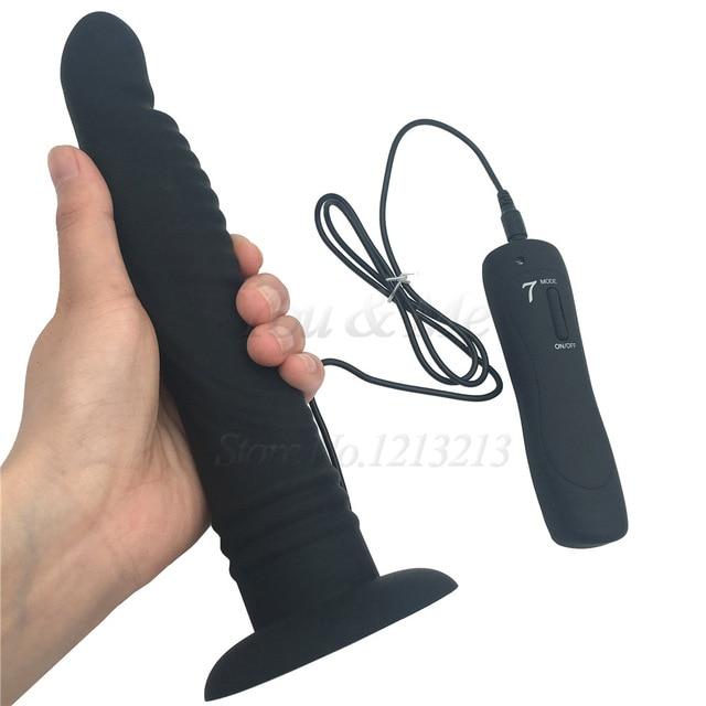7 Speeds Realistic Big Dildo Vibrator for Women Silicone Strap on Huge Dildo Suction Cup Anal Vibrators Butt Plug Adult Sex Toys