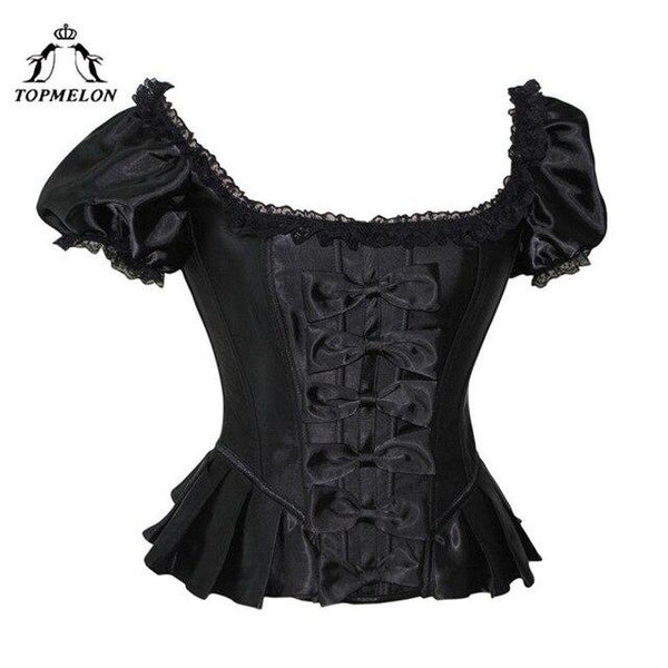 TOPMELON Steampunk Corset Women Corselet Sexy Corset Bustier Gothic Retro Plaid Lace Up Shows Party Cosplay Corset Tops