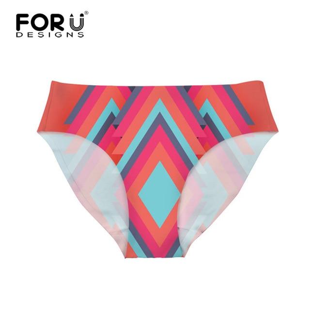 FORUDESIGNS Bottom Brazilian Swimwear Separates Geometry 3D Printed Bikini Bottoms Swimming Trunks Women Swimsuit Thong Swimwear