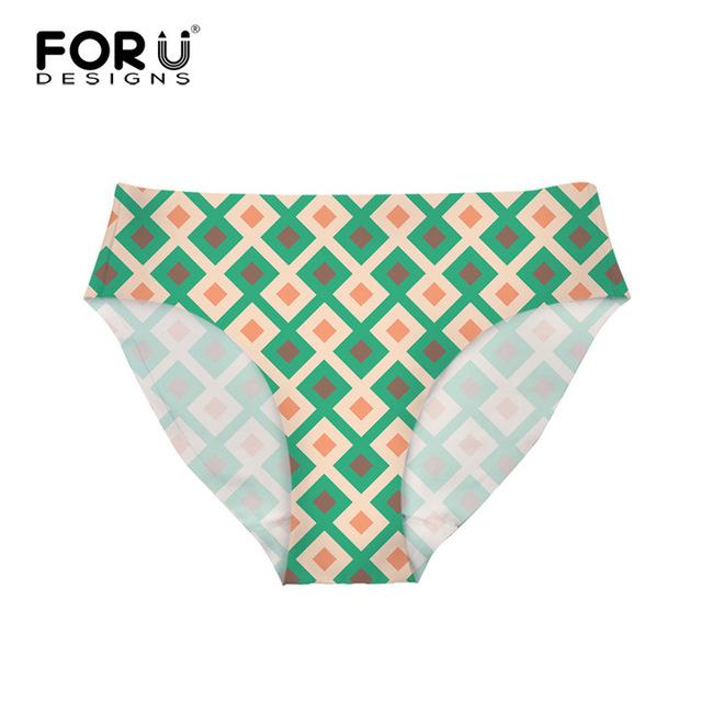 FORUDESIGNS Bottom Brazilian Swimwear Separates Geometry 3D Printed Bikini Bottoms Swimming Trunks Women Swimsuit Thong Swimwear