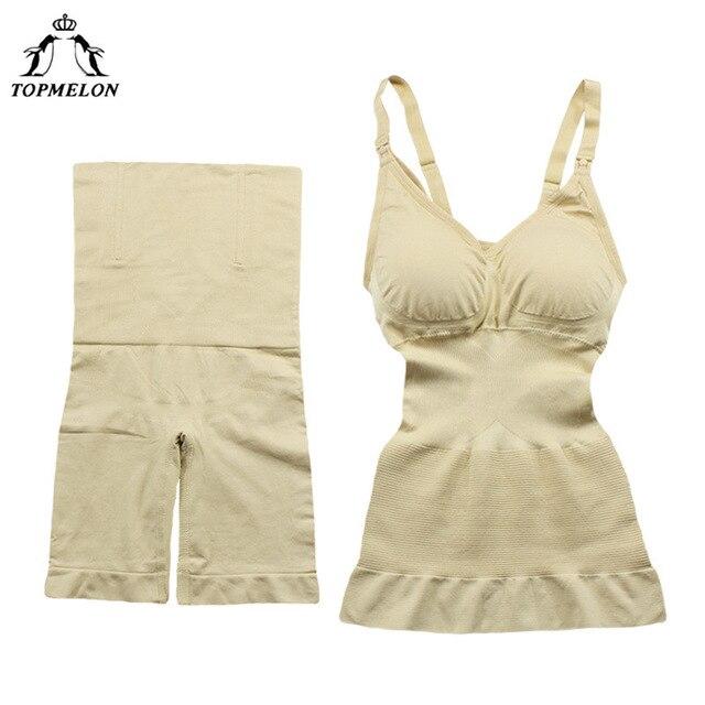 TOPMELON Women Steel Boned Corset Dress 2 Pcs Simming Corrective Bodysuit Overbust Full Body Shaper Set Waist Cincher Shapewear