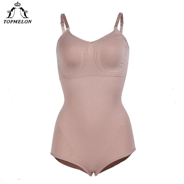 TOPMELON Women Sexy Full Body Shapers Overbust Bodysuit Butt Lifter Waist Cincher Slim Shapewear Sheath Korse Fajas Bodyshaper