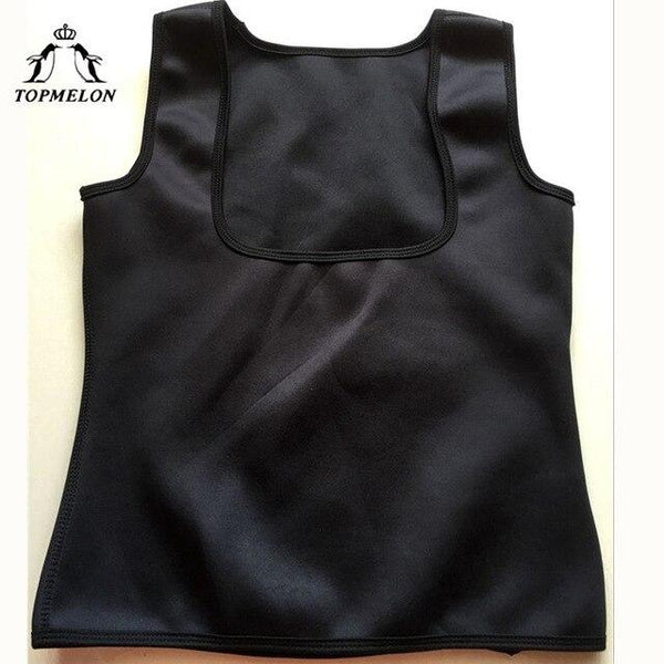 TOPMELON Waist Trainer Slim Shapewear Neoprene Modeling Strap Corset Tops Belly Slimming Sheath Sweat Body Shaper Sauna Suit