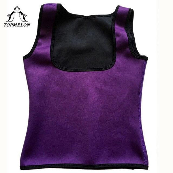 TOPMELON Waist Trainer Slim Shapewear Neoprene Modeling Strap Corset Tops Belly Slimming Sheath Sweat Body Shaper Sauna Suit