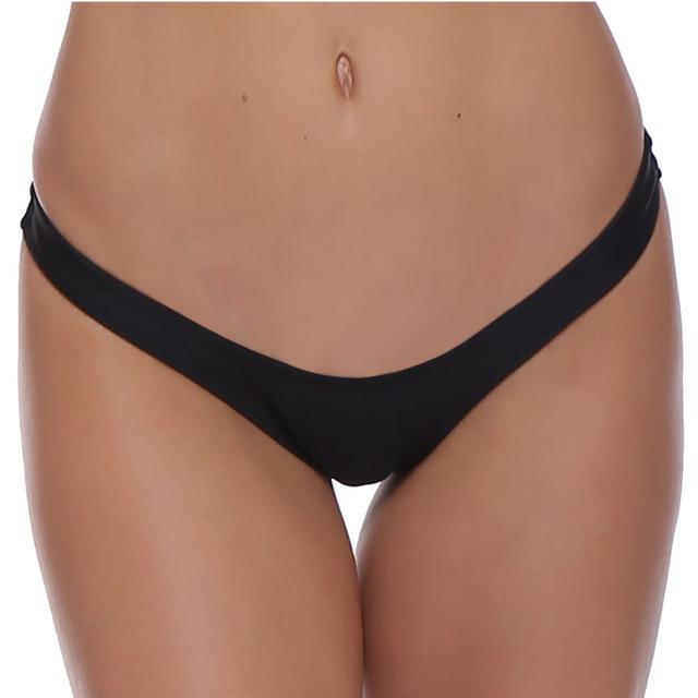TDFunlive V shape sexy brazilian tanga bikini swimwear women thong bikini bottom brazilian biquini bralette trajes de bano women