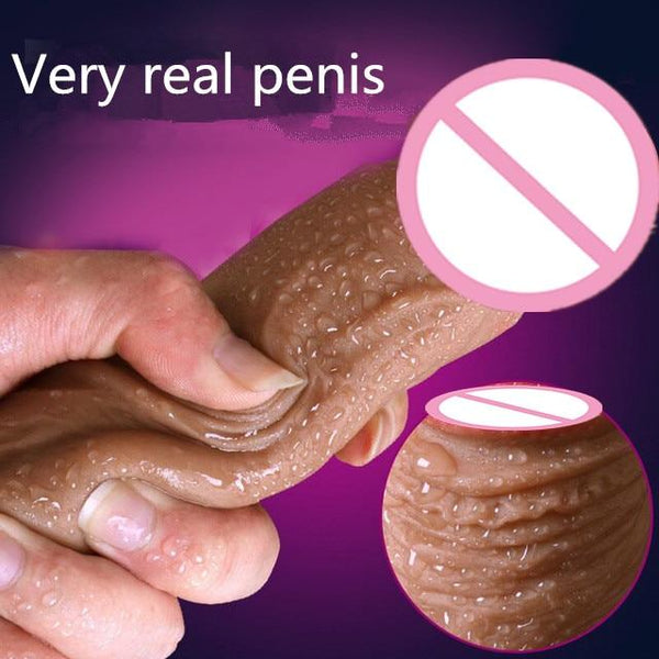Super Soft Silicone Dildo Realistic Suction Cup Dildo Male Artificial Penis Dick Female Masturbator Adult Sex Toys For Women