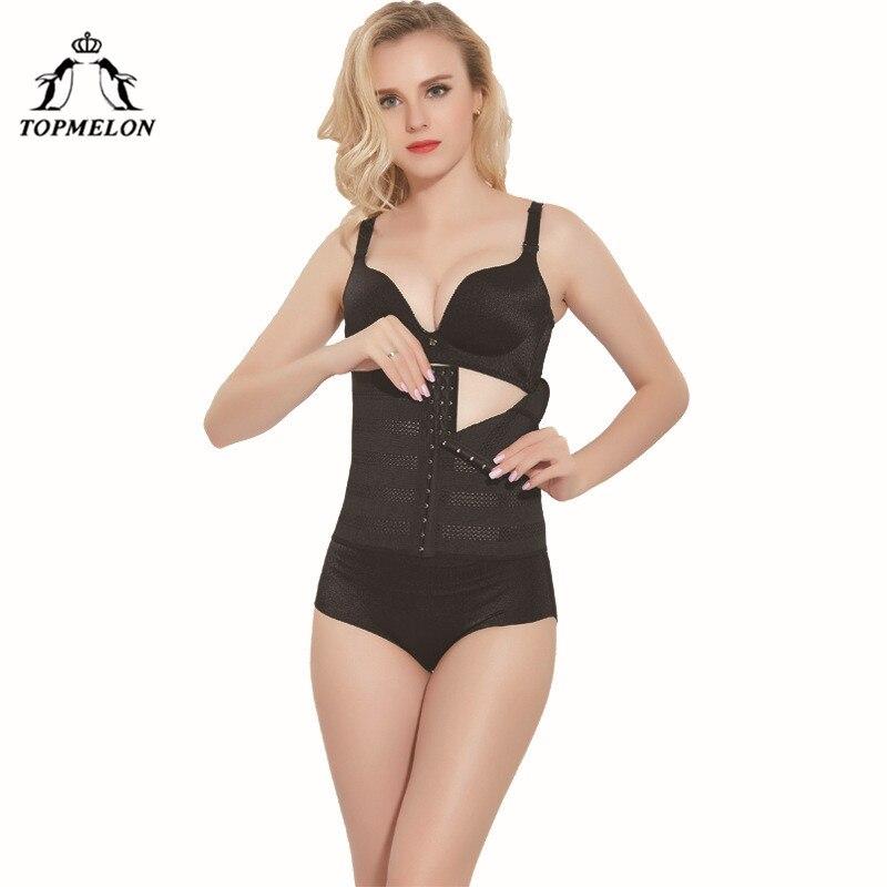TOPMELON Slimming Belt Waist Trainer Modeling Strap Body Shaper Shapewear Belly Slimming Sheath Steel Boned Underbust Corset 5XL
