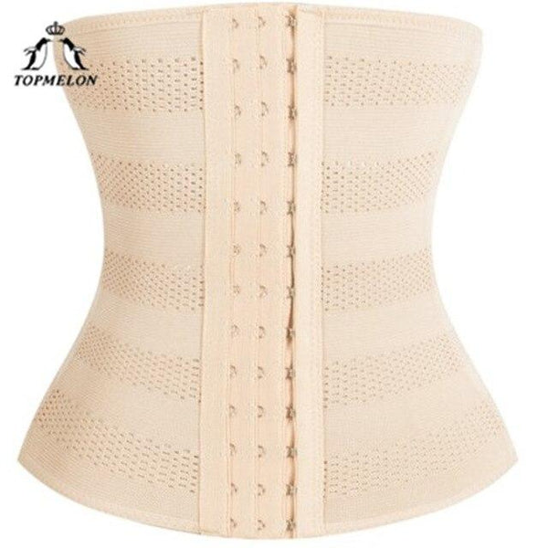 TOPMELON Slimming Belt Waist Trainer Modeling Strap Body Shaper Shapewear Belly Slimming Sheath Steel Boned Underbust Corset 5XL