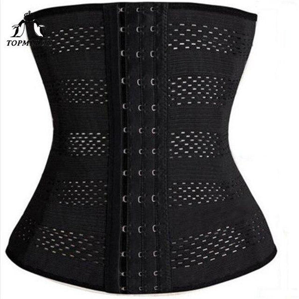 TOPMELON Slimming Belt Waist Trainer Modeling Strap Body Shaper Shapewear Belly Slimming Sheath Steel Boned Underbust Corset 5XL