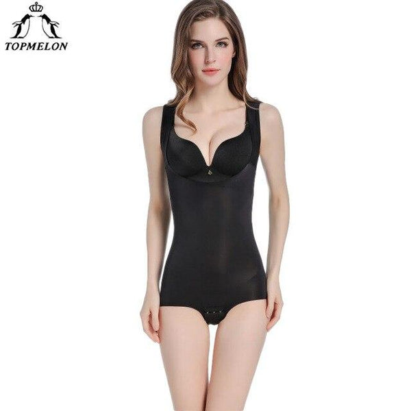 TOPMELON Women Modeling Strap Bodysuit Full Body Shaper Seamless Shapewear Slim Girdle Waist Cincher Slimming Underwear Shapers