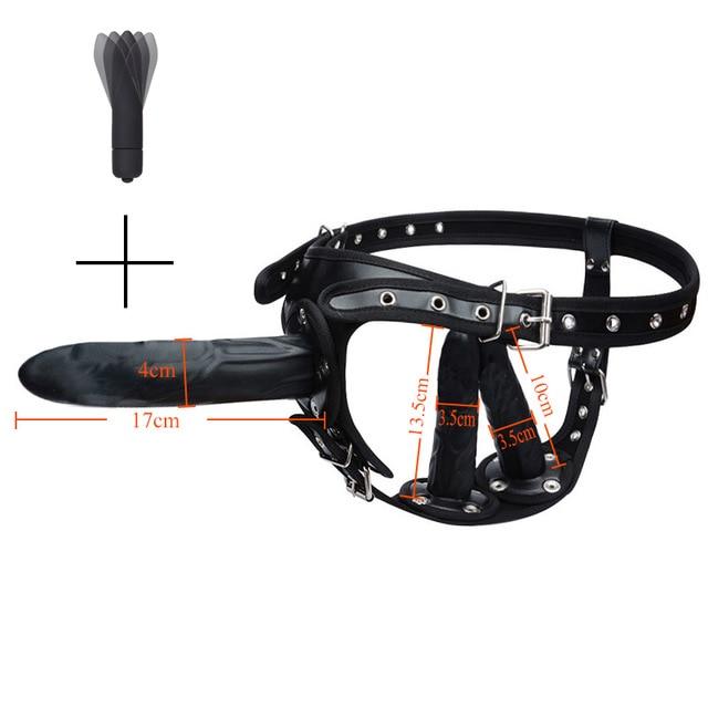 Big Strap on Dildo for Women Huge Silicone Triple Strapons Dildo Anal Plug Panty Lesbian Strapons G Spot Vibrators Sex Products