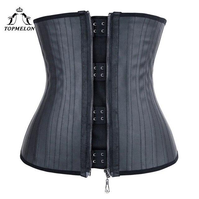 TOPMELON Latex Waist Trainer Body Shaper Shapewear Modeling Strap Slimming Belt Belly Slimming Sheath Underbust Corset  6XL