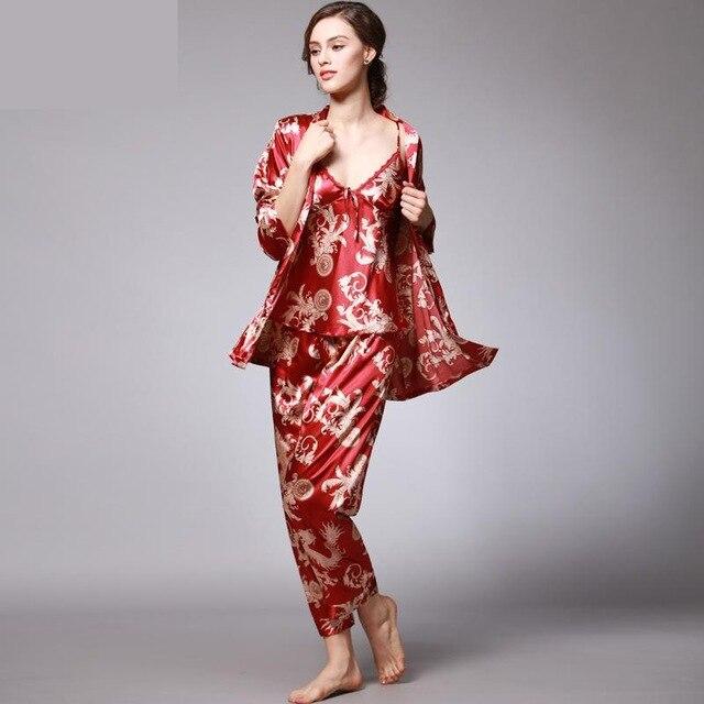 Paisley Silk Satin Robe Men's Bathrobe Nightgown Male Kimono Dressing Gown Bathrobe Women Sleepwear Couple Pajamas Sets