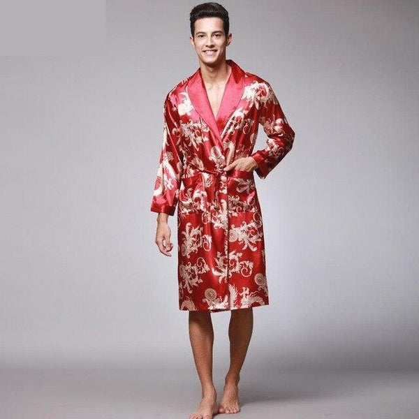 Paisley Silk Satin Robe Men's Bathrobe Nightgown Male Kimono Dressing Gown Bathrobe Women Sleepwear Couple Pajamas Sets