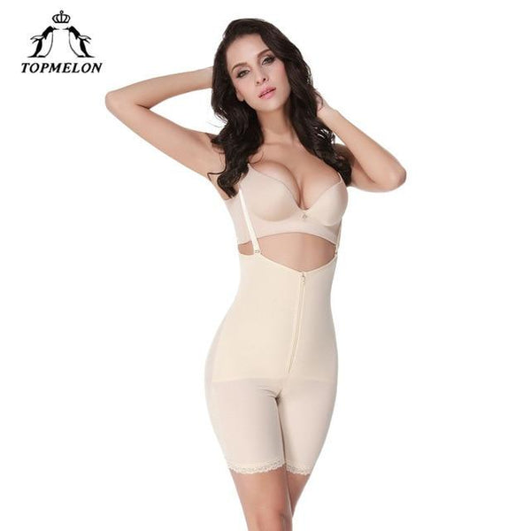 TOPMELON Women Seamless Shapewear Adjustable Strap Bodysuit Full Body Shapers Simming Girdle Waist Cincher Underwear Butt Lifter