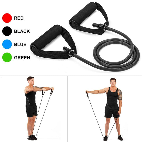 120cm Yoga Pull Rope Resistance Bands Fitness Gum Elastic Bands Fitness Equipment Rubber expander Workout Exercise Training Band