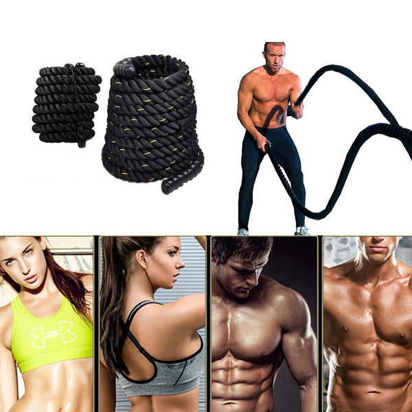 Heavy Undulation Battle Rope Workout Training Rope Bodybuilding Sport Fitness Equipment Slimming Fat Burning Muscle Exercise HWC