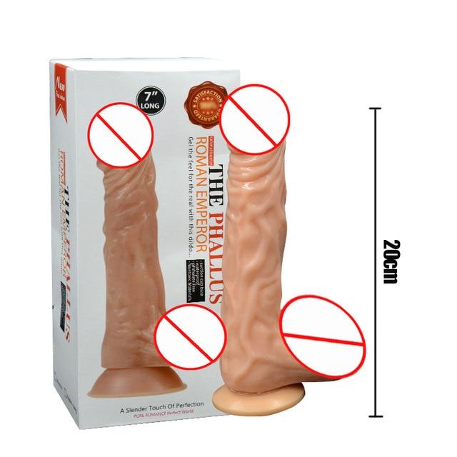 Black Wolf Multi Size Flesh Dildo Realistic with Suction cup ,Sucker Big Artificial Penis for Women Sex Toys,Adult Sex Product