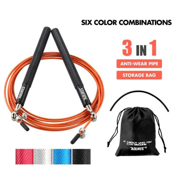 Speed Jump Rope Professional Skipping Rope For MMA Boxing Fitness crossfit with counter workout weighted Equimpment Exercise