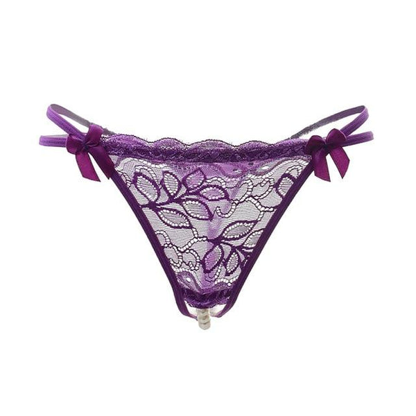 2018 Pendant Lady Pearl G String V-String Women Panties Low Waist Underwear swimming swimsuit Biquins Bottoms Briefs swimwear