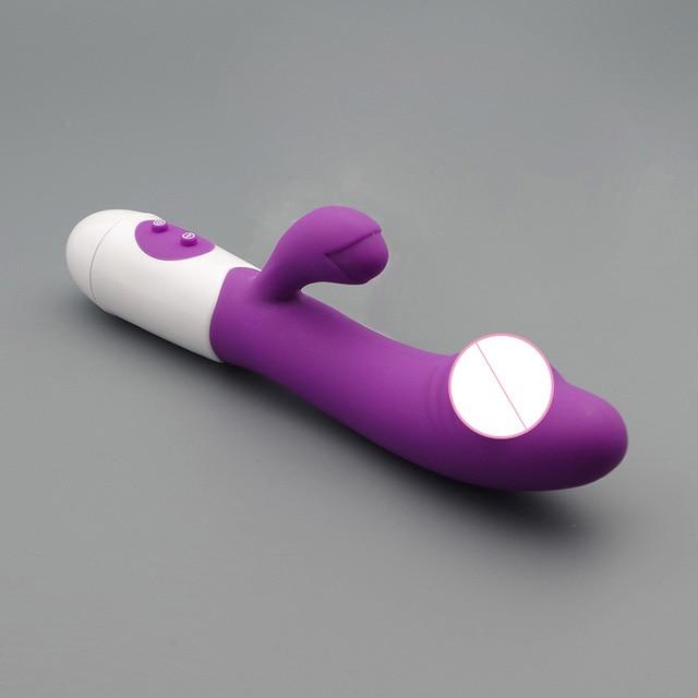 G spot Dildo Rabbit Vibrator, Dildo vibrator Dual Vibration Waterproof Female Vagina Clitoris Sex toy for Women Adult Sex Toys