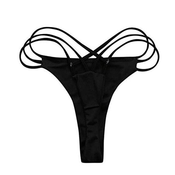 Vertvie Women Bikini Bottom Two-piece Separates Summer Beach Bathing Suits Swimwear Swim Shorts Female Briefs Cut Out Thong