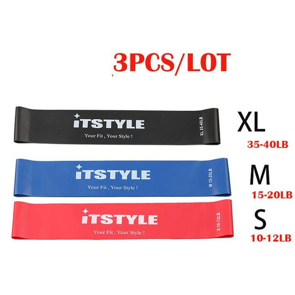 ITSTYLE Resistance Bands 6 Levels Exercises Elastic Fitness Training Yoga Loop Band Workout Pull Rope With Strength Test Video