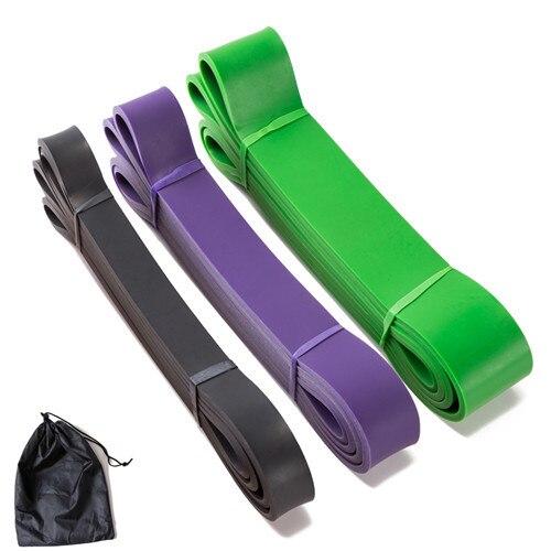 Set of Natural Latex Athletic Rubber Resistance Bands set Gym Expander Crossfit Power Lifting Pull Up Strengthen Muscles