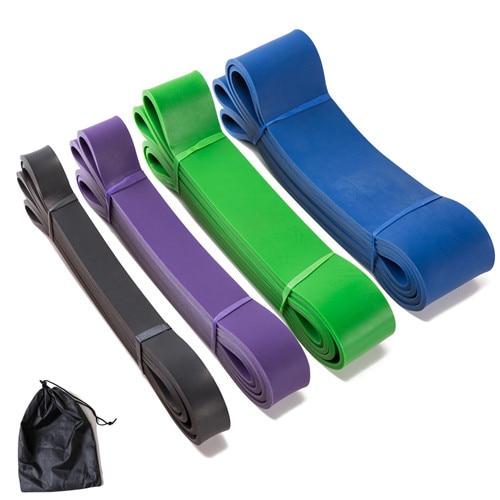 Set of Natural Latex Athletic Rubber Resistance Bands set Gym Expander Crossfit Power Lifting Pull Up Strengthen Muscles