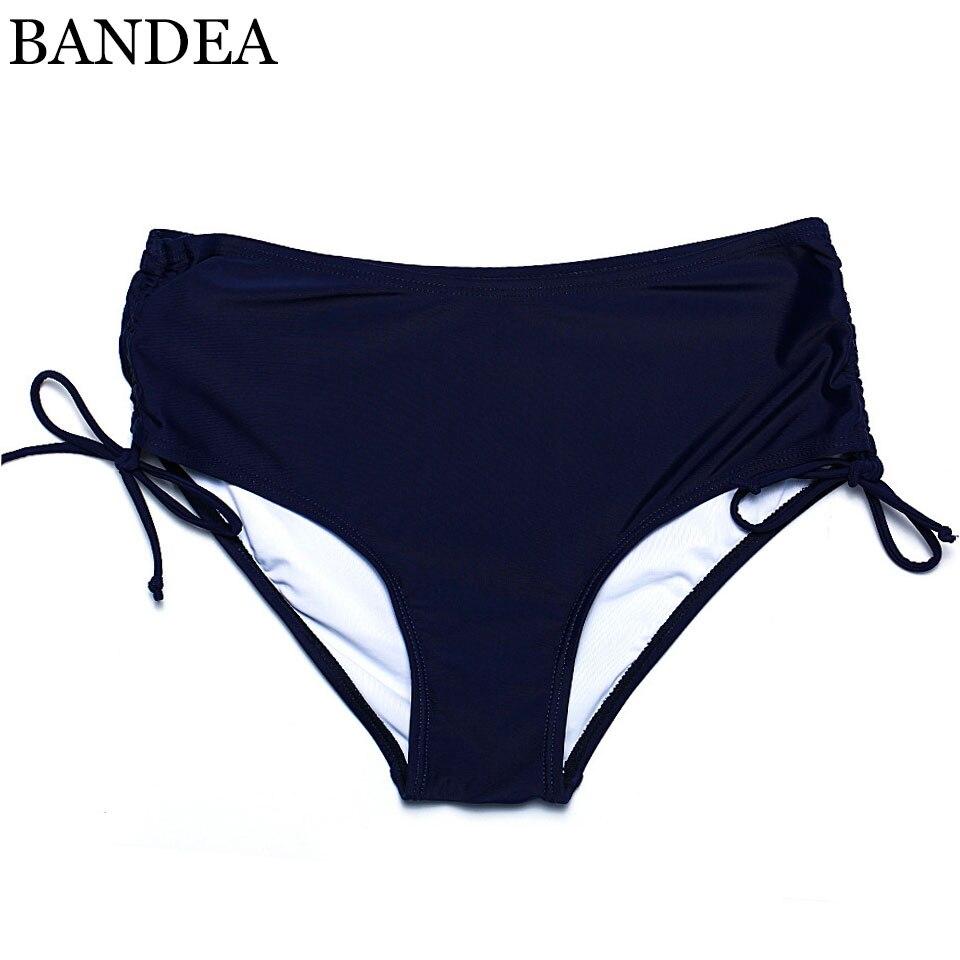 BANDEA Swimwear Female Swimsuit Bikini 2019 Solid Bottoms Sexy Straps Bikini Brief Bottom Swimwear Trunks Underwear Plus Size