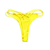 Women Sexy Bikini Bottoms Solid Color Low Waist Swimsuit Bikini Swimwear Thong Swim thong bikini Trunks bikini tanga A1