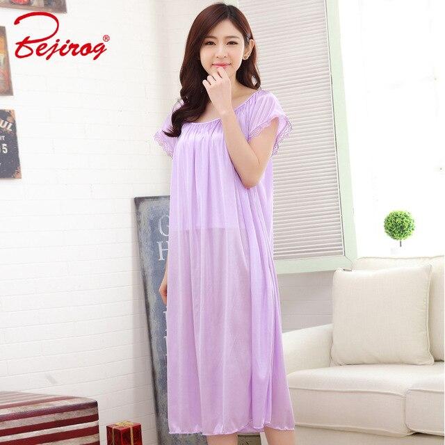 Yidanna 2018 Sexy Sleep Clothing New Nighties Lingerie Homedress Women Nightgowns Silk Sleepshirts Sleeveless Sleepwear Summer
