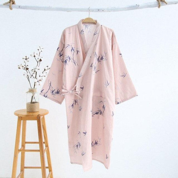 Summer Thin 100% Cotton Gauze Nightgown Lovers Robes Men and Women's Kimono Bathrobe Long Sleeping Skirt Home Clothing Sleepwear