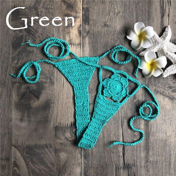 Hot Brazilian Ladies Sex Bikini Bottom Beach Thong Crochet G-String Swimsuit Swimwear bathing suit shorts 2019 Sale