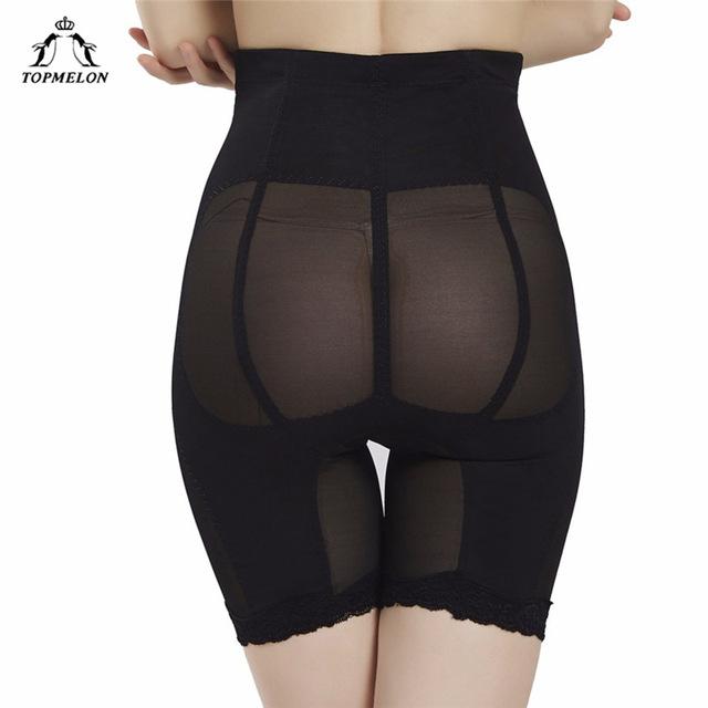 TOPMELON Waist Trainer Control Pants Underwear Women Body Shaper Butt Lifter Slim High Waist Lace Floral Panties Thigh Slimmer
