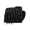 12M/15M Dacron Material Heavy Black Gold Battling Rope Physical Body Strength Training Sport Fitness Exercise Workout Rope